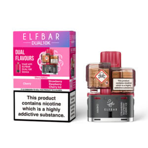 20mg ELFBAR Dual 10k Replacement pods - Cherry Edition