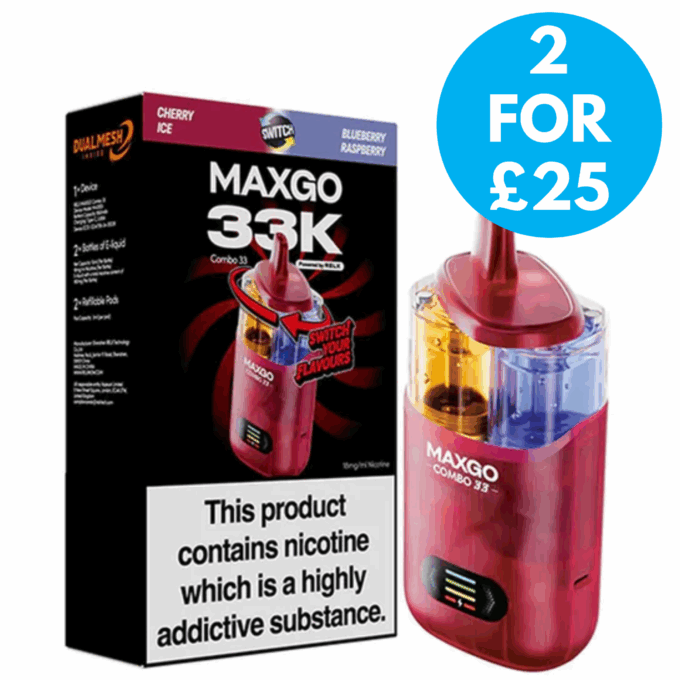 RELX Maxgo Combo 33K Prefilled Vape Kit