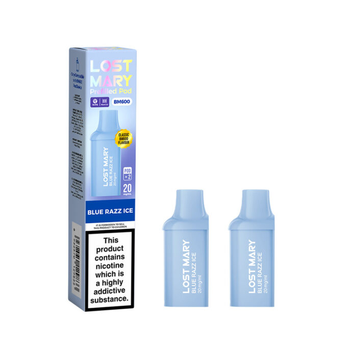 Lost Mary BM600 Pods Blue Razz ice