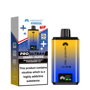 Hayati Pro Ultra 25k Prefilled Kit - Blue Razz Pineapple Straw' Ice