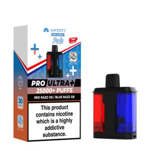 Hayati Pro Ultra 25k Prefilled Refill Pack - Red Razz GB Blue Razz GB