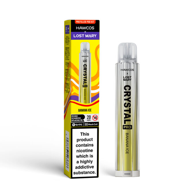 Hawcos x Lost Mary Crystal Pro Prefilled Vape Kit - 5 For £20