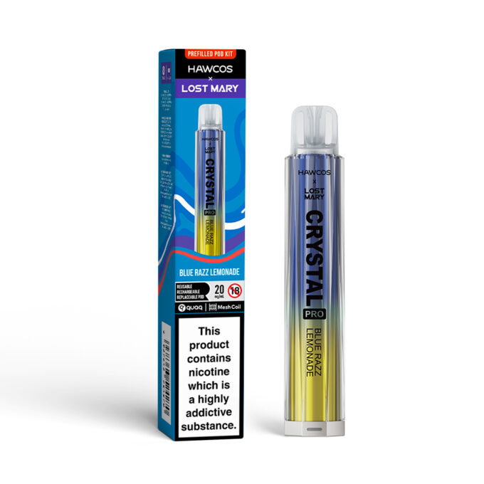 Hawcos x Lost Mary Crystal Pro Prefilled Vape Kit - 5 For £20