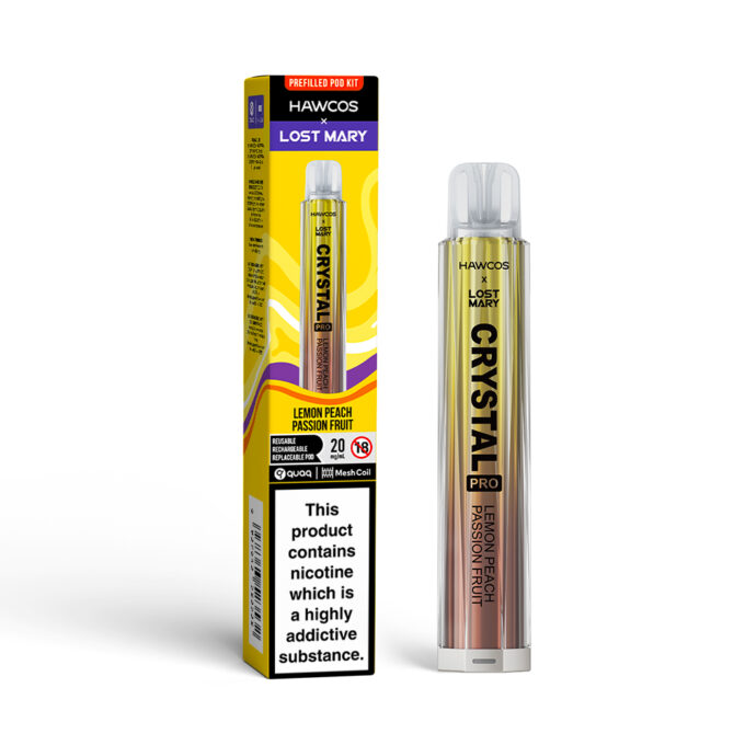 hawcos x lost mary crystal pro prefilled pods Hawcos x Lost Mary Crystal Pro Prefilled Vape Kit - 5 For £20