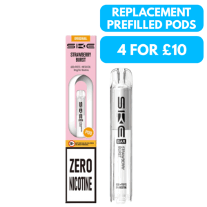 SKE 0% Crystal Bar 600 Prefilled Replacement Pods - Nicotine Free