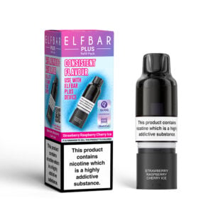Elf Bar Plus Refill Pods 20mg (2%) - Strawberry Raspberry Cherry Ice