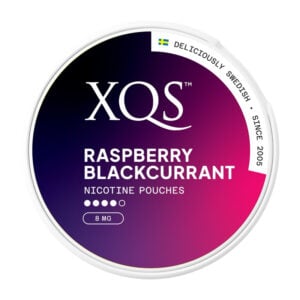 XQS Snus 8mg Nicotine Pouches - Raspberry Blackcurrant