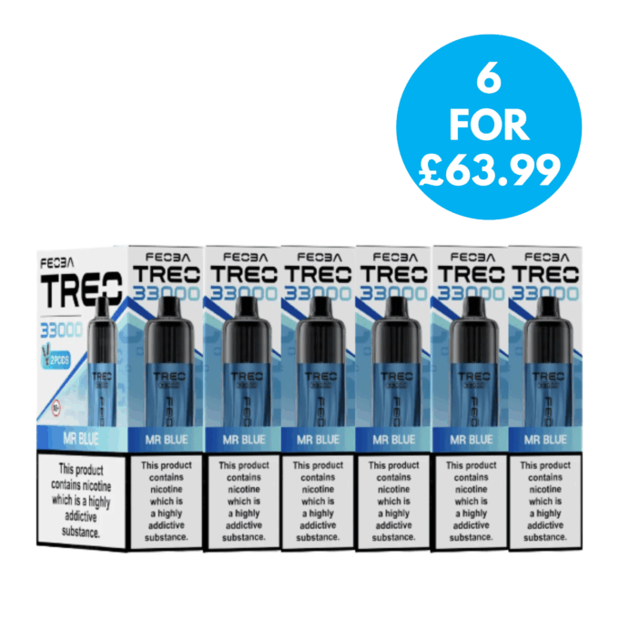 Box of 6 - 20mg Feoba Treo 33k Prefilled Vape Kit