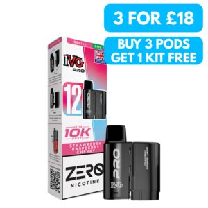 IVG Pro 12 0mg Refill Packs Nicotine Free