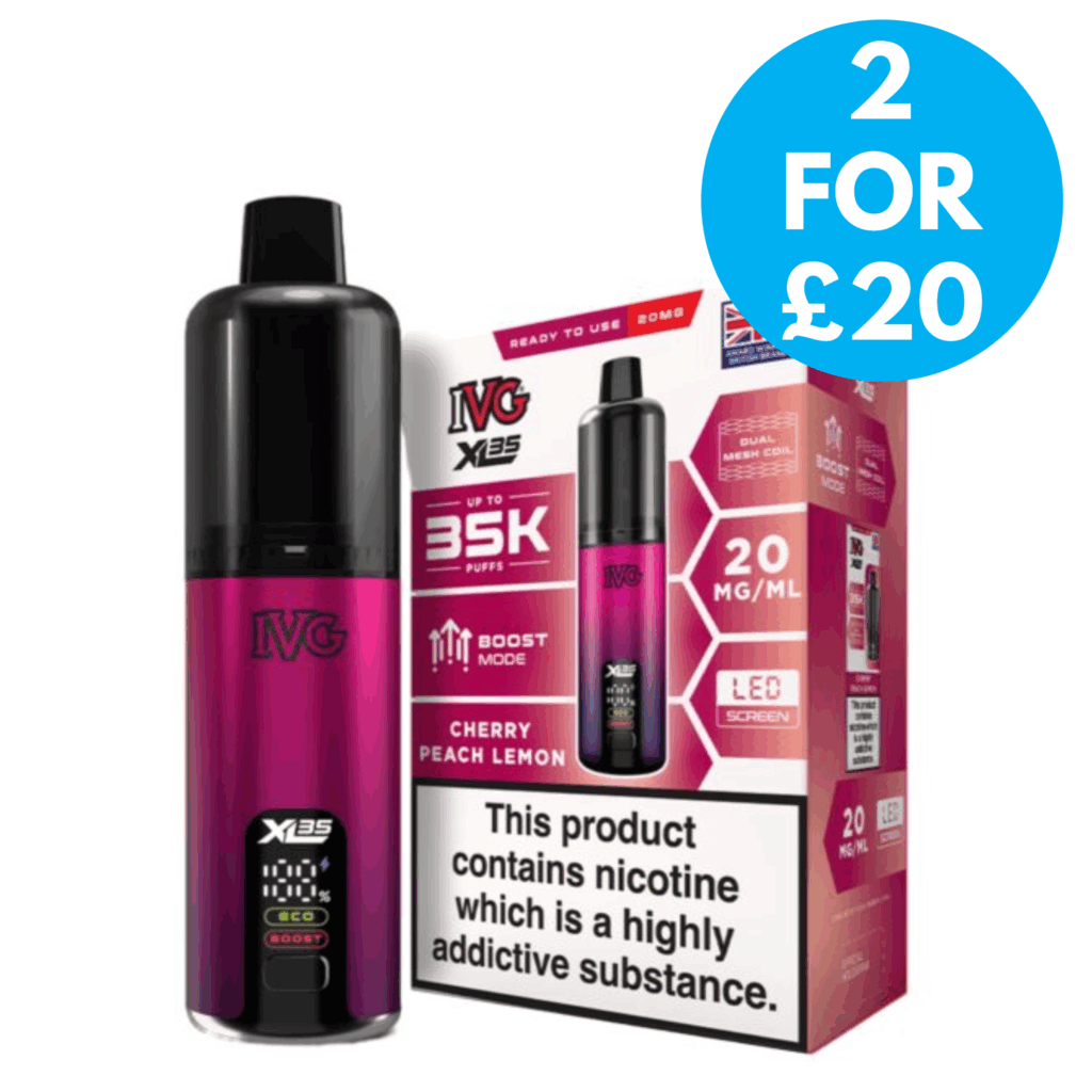 20mg (2%) IVG XL 35k Prefilled Vape Kit - 2 for £20