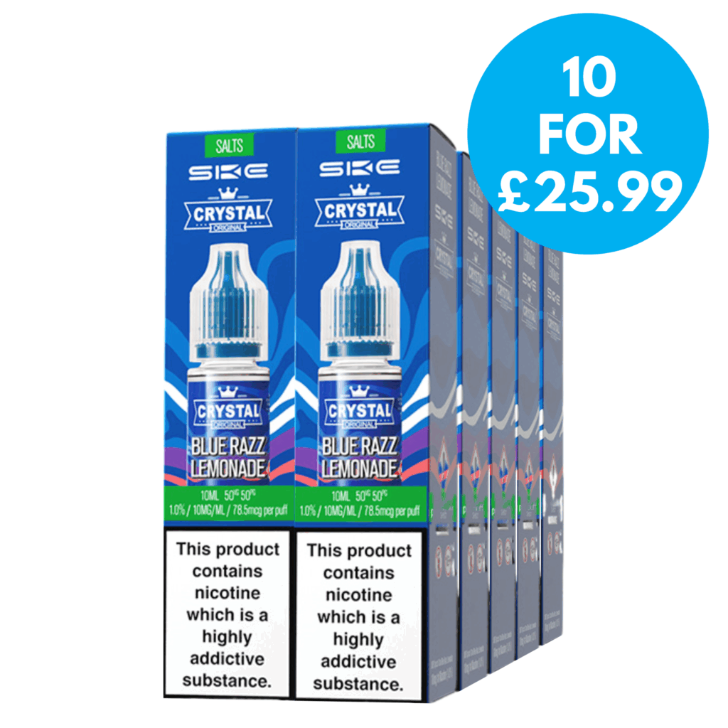 Box of 10 - 10mg (1%) SKE Crystal Nic Salts - Only 25.99 - VAPE.CO.UK