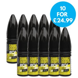 Box of 10 - Riot Black EDTN 20mg Nic Salt 10ml E-Liquid