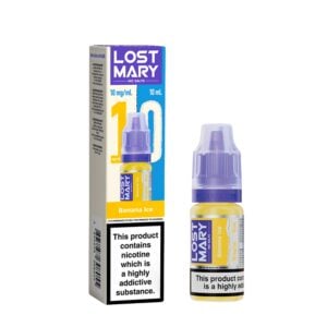 10mg (1%) Lost Mary 10ml Nic Salt E-liquid - Banana Ice