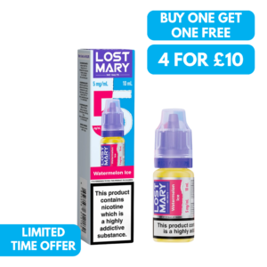 Lost Mary 5mg (5%) Nic Salt 10ml E-liquid - BOGOF