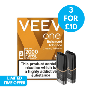 Veev One 18mg Prefilled Pods 2 Pack - 3 For £10 Promo
