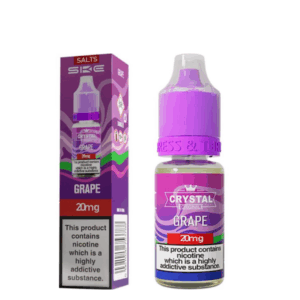 Box of 10 - 20mg (2%) SKE Crystal 10ml Nic Salts - Grape