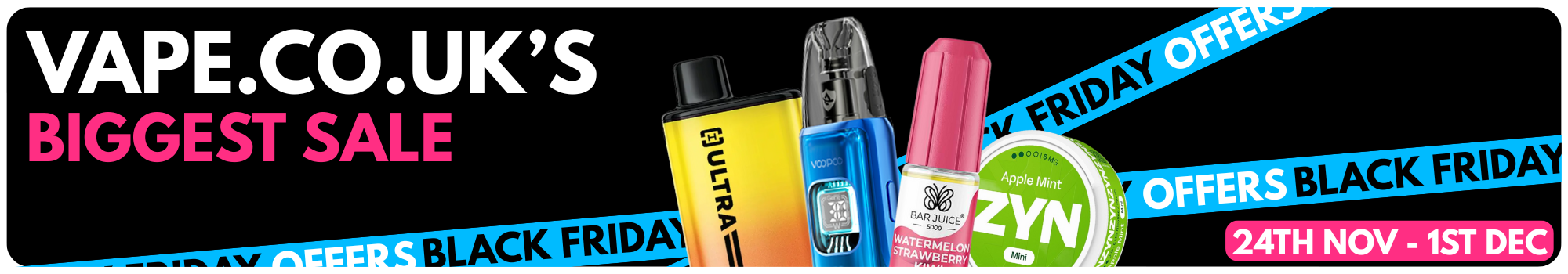 Vape.co.uk Black Friday Page Banner