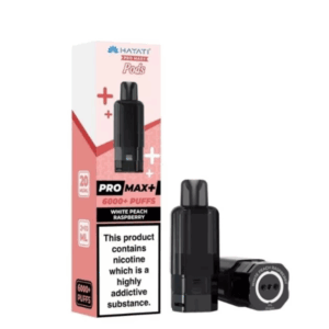 Hayati Pro Max + 6000 Prefilled Replacement Pods - White Peach Raspberry