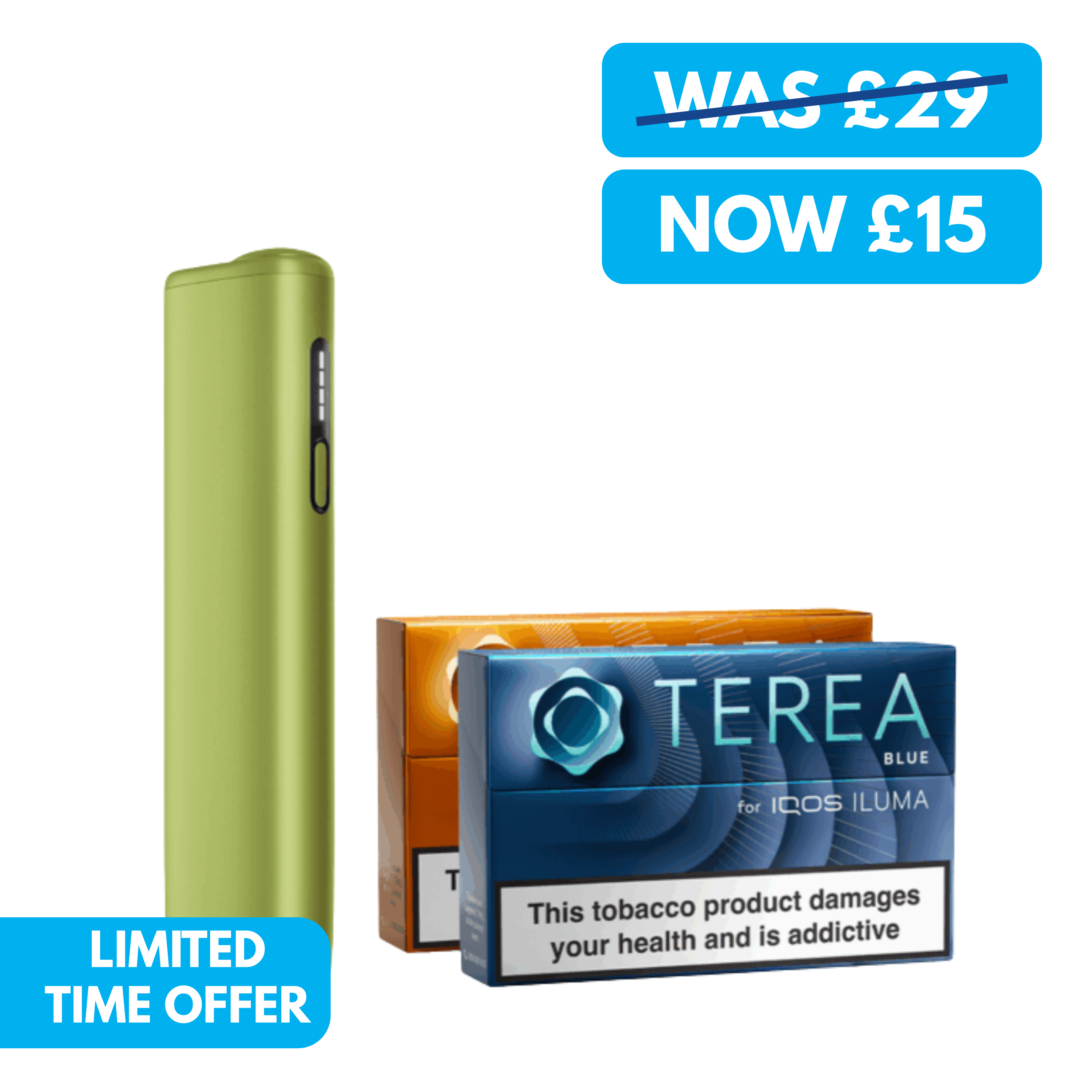 IQOS Iluma I One Heated Tobacco Device Bundle - Only £15