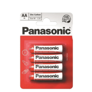 Panasonic Zinc Double AA Batteries - 4 Pack