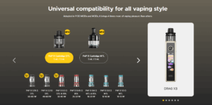 Voopoo Drag X3 Refillable Kit - Pod Compatibility