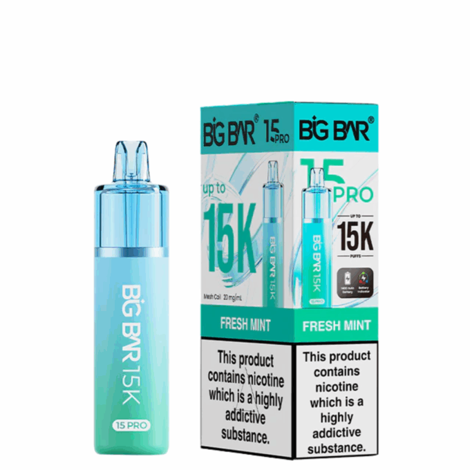 20mg (2%) Big Bar 15k Pro Prefilled Pod Vape Kit - 3 For £30