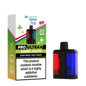 Hayati Pro Ultra + 25k Pods - Sour Apple Juicy Peach