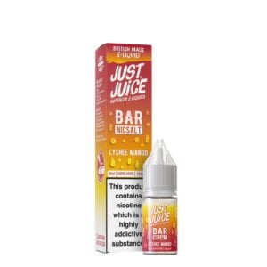 Just Juice 10mg (1%) Bar Salts Nic Salt E-liquid - Lychee Mango