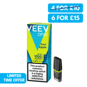 Veev One 1 Prefilled Pod - 6 For £15