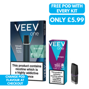 Veev One Prefilled Pod Kit Promo - Free Pod With Every Kit (£5.99)