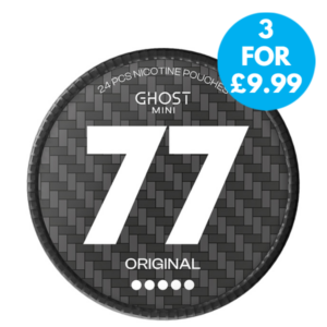 77 Ghost Nicotine Pouches 20mg Snus
