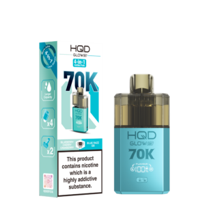 HQD Glow Air 70k Prefilled Pod Kit - Blueberry Cherry Cranberry and Blue Razz GB