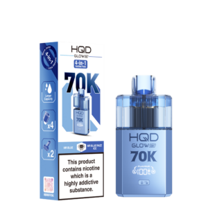 HQD Glow Air 70k Prefilled Pod Kit - Mr Blue and Mr Blue Razz Ice
