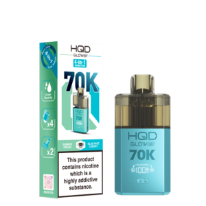 HQD Glow Air 70k Prefilled Pod Kit - Summer Dream and Blue Razz Cherry