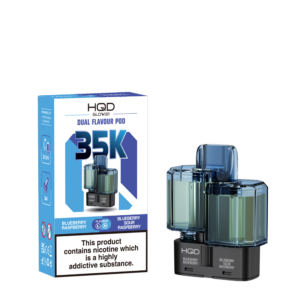 HQD Glow Air 70k Prefilled Pods - Blueberry Raspberry and Blueberry Sour Raspberry