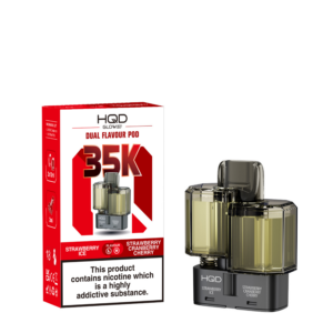 HQD Glow Air 70k Prefilled Pods - Strawberry Ice and Strawberry Cranberry Cherry