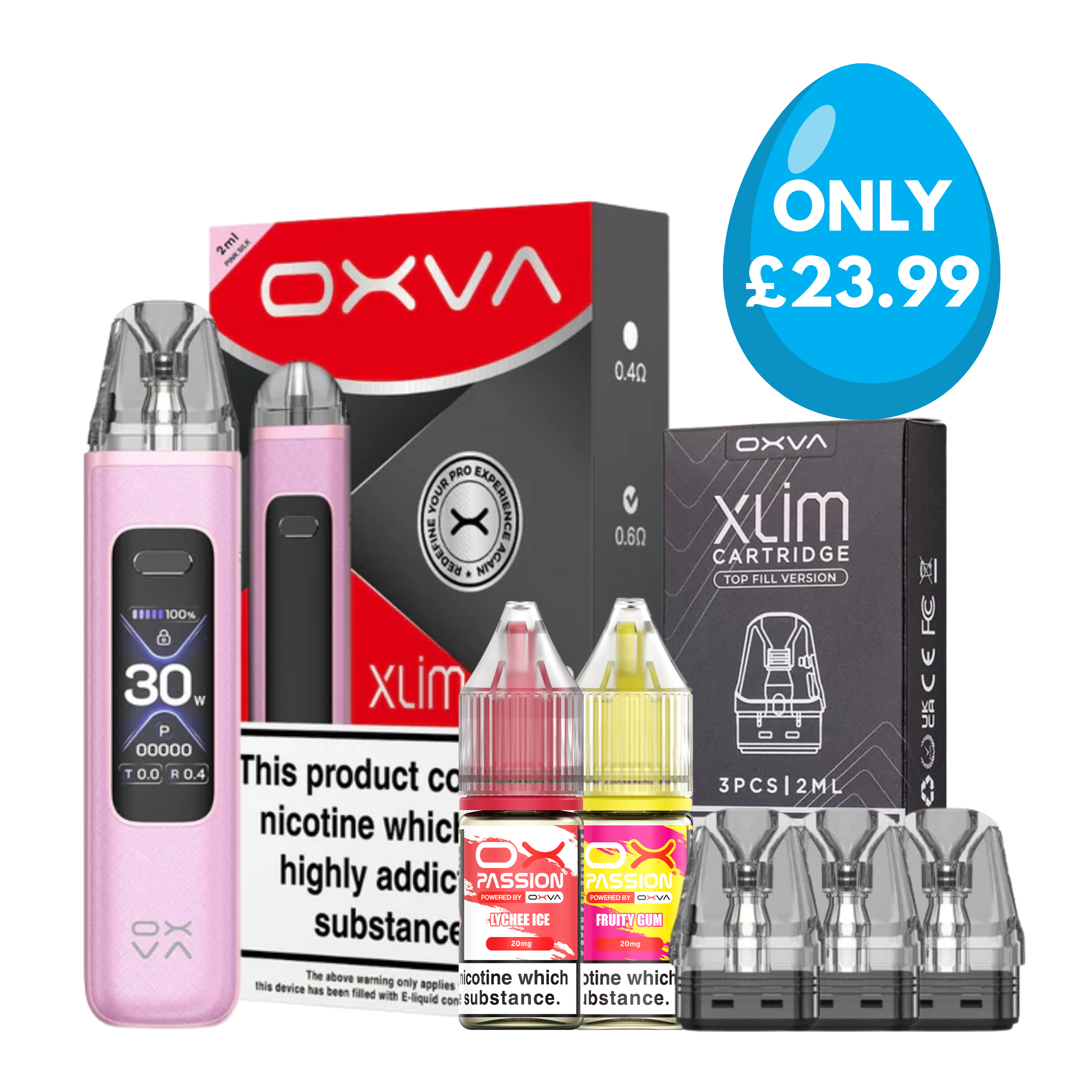 Oxva Xlim Pro 3 20mg Bundle Kit - Easter
