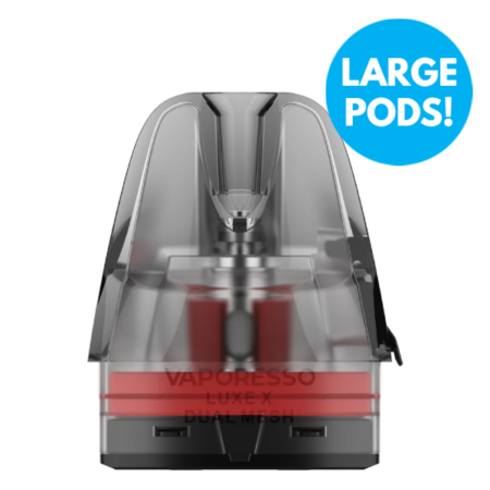 Vaporesso Luxe X Dual Mesh Pods LARGE 5ml - Only £5.49 - VAPE.CO.UK