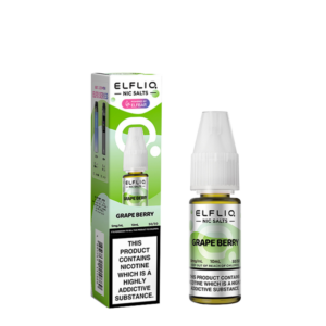 ELFLIQ 5mg (0.5%) Nic Salt E-liquid 10ml - Grape Berry