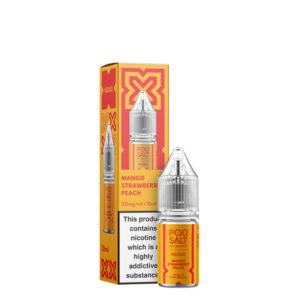 Pod Salt Nic Salt 10ml E-liquids - Mango Strawberry Peach