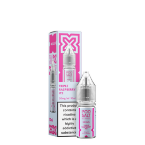 Pod Salt Nic Salt 10ml E-liquids - Triple Raspberry Ice