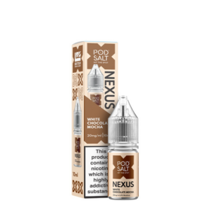 Pod Salt Nic Salt 10ml E-liquids - White Chocolate Mocha