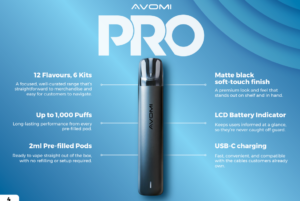 Avomi Pro Prefilled Pod Vape Kit Features