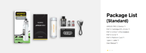 Voopoo Argus Pro 2 Kit Includes