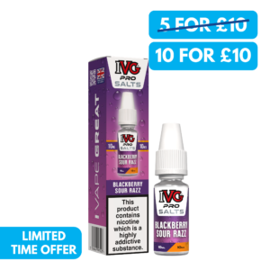 IVG Pro Salts 10mg (1%) Nic Salts - 10 For £10