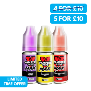 Vampire Vape 5mg Nic Salts - 5 For £10