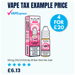 Vape Tax Example Price and Product Image